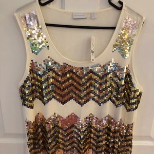 New York & Co. sequin Tank Too